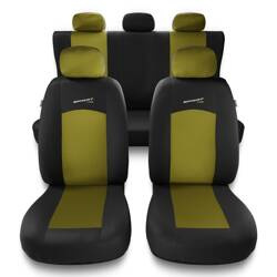 Huse auto universale pentru Peugeot 207 (2006-2013) - Auto-Dekor - Sport Line - galben