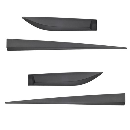 Plinte laterale negre pentru Hyundai ix20 Minivan (2010-2018) - Rider