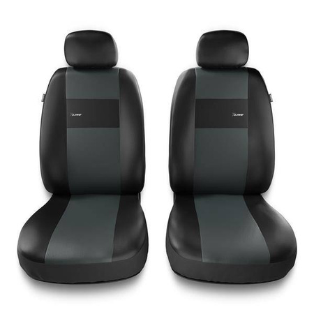 Huse auto universale pentru Audi A4 B5, B6, B7, B8, B9 (1995-2024) - Auto-Dekor - X-Line 1+1 - gri