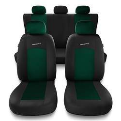 Huse auto universale pentru Seat Leon I, II, III (1999-2019) - Auto-Dekor - Sport Line - verde