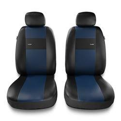 Huse auto universale pentru Audi A4 B5, B6, B7, B8, B9 (1995-2024) - Auto-Dekor - X-Line 1+1 - albastru