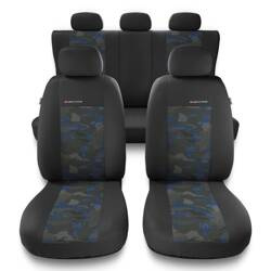 Huse auto universale pentru Peugeot 207 (2006-2013) - Auto-Dekor - Elegance - albastru