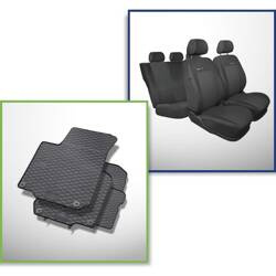 Set: covorașe din cauciuc + huse cusute pe măsură pentru Skoda Octavia I Combi, Liftback (1997-2006) - Elegance