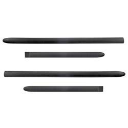 Plinte laterale negre pentru Chevrolet Rezzo Minivan (2004-2008) - Rider