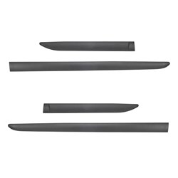 Plinte laterale negre pentru Mitsubishi Outlander II SUV (2006-2013) - (lungimea lamelelor: 1005mm; 600mm) - Rider