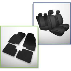 Set: covorașe din pâslă + huse cusute pe măsură pentru Fiat Grande Punto Hatchback, Van (2005-2012) – Practic