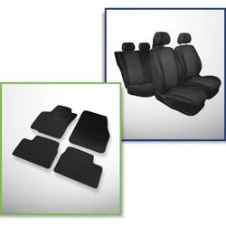 Set: covorașe din pâslă + huse cusute pe măsură pentru Opel Astra H Coupé, Hatchback (2004-2012) – Practic - cu 5 uși