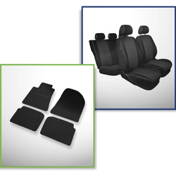 Set: covorașe din pâslă + huse cusute pe măsură pentru Toyota Avensis II Combi (2003-2008) – Practic