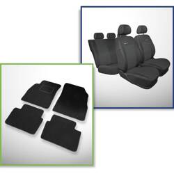 Set: covorașe din velur + huse cusute pe măsură pentru Opel Insignia Liftback, Berlină, Sports Tourer (2008-2016) – Elegance P-1