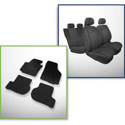 Set: covorașe din velur + huse cusute pe măsură pentru Seat Altea Minivan (2004-2015) – Elegance P-3