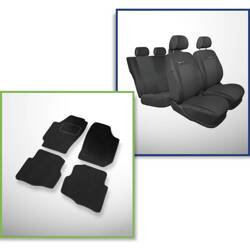 Set: covorașe din velur + huse cusute pe măsură pentru Seat Cordoba II Berlină (2002-2008) – Elegance P-3