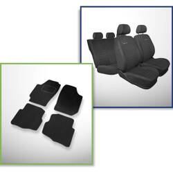 Set: covorașe din velur + huse cusute pe măsură pentru Seat Cordoba II Berlină (2002-2008) – Elegance P-4