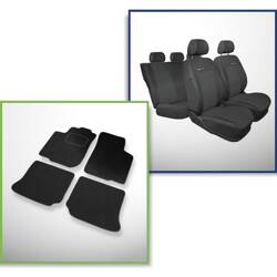 Set: covorașe din velur + huse cusute pe măsură pentru Skoda Octavia I Combi, Liftback (1996-2010) – Elegance P-1