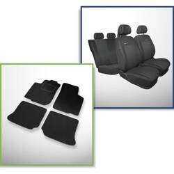 Set: covorașe din velur + huse cusute pe măsură pentru Skoda Octavia I Combi, Liftback (1996-2010) – Elegance P-3