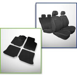 Set: covorașe din velur + huse cusute pe măsură pentru Skoda Octavia I Combi, Liftback (1996-2010) – Elegance P-4