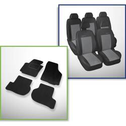 Set: covorașe din velur + huse cusute pe măsură pentru Skoda Yeti SUV (2009-2013) – Elegance P-2