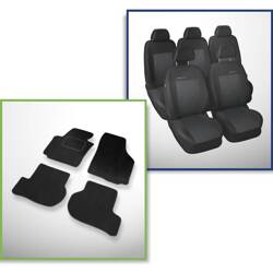 Set: covorașe din velur + huse cusute pe măsură pentru Skoda Yeti SUV (2009-2013) – Elegance P-3