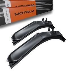 Ștergătoare auto de parbriz pentru BMW Seria 3 F30, F31, F34, M3 F80 Limuzină, Touring, Gran Turismo (02.2012-2020) - Motgum - lamele Hybrid X