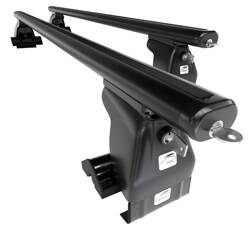 Suport auto de plafon din aluminiu pentru Chevrolet Aveo Hatchback (2004-2011) - negru - Amos - D-1 - Aero - fără elemente de montaj