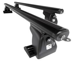 Suport auto de plafon din aluminiu pentru Chrysler Voyager Dubita (2004-2007) - negru - Amos - D-T - Aero - Profilul T