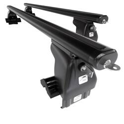 Suport auto de plafon din aluminiu pentru Hyundai Getz Hatchback (2005-2011) - negru - Amos - D-4 - Aero - fără elemente de montaj