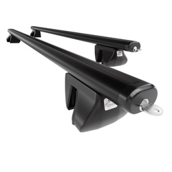 Suport auto de plafon din aluminiu pentru Toyota Highlander SUV (2000-2013) - negru - Amos - Alfa - Aero - Șine