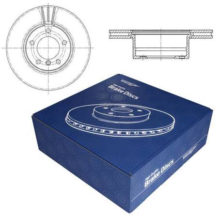 2x Discuri de frână pentru BMW Seria 5 E39 Berlină, Touring (1995-2004) - ventilat - 296mm - Tomex - TX 71-05 (față)