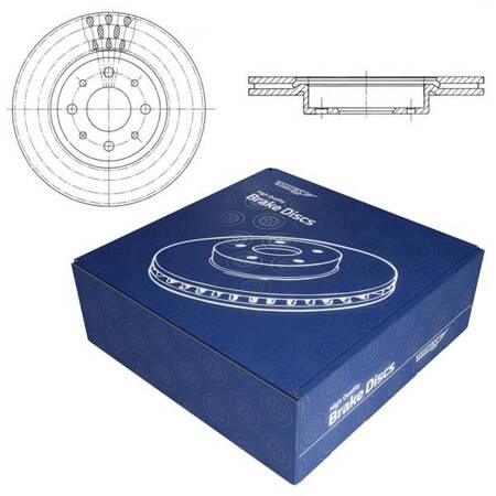 2x Discuri de frână pentru Fiat Barchetta Roadster (1995-2005) - ventilat - 257mm - Tomex - TX 70-42 (față)