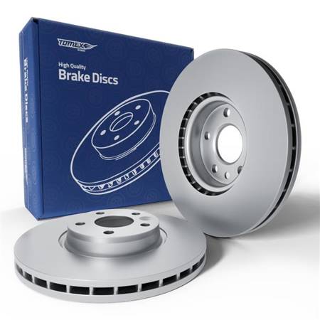 2x Discuri de frână pentru Volvo V70 III Combi (2007-2016) - ventilat - 300mm - Tomex - TX 71-56 (față)