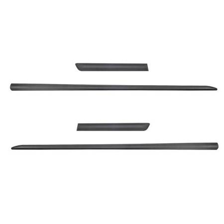 Plinte laterale negre pentru Citroen C1 Hatchback (3 uși) - (2005-2011) - (lungimea lamelelor: 1187mm; 425mm) - Rider