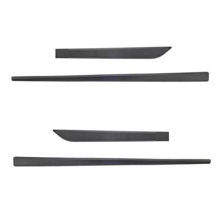 Plinte laterale negre pentru Hyundai i20 Hatchback (5 uși) - (2009-2012) - Rider