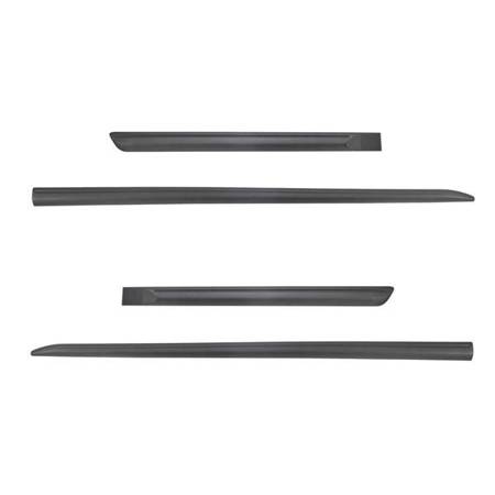 Plinte laterale negre pentru Mitsubishi ASX I SUV (2010-2021) - (lungimea lamelelor: 956mm; 612mm) - Rider