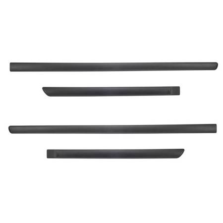 Plinte laterale negre pentru Opel Agila Hatchback (2000-2007) - Rider