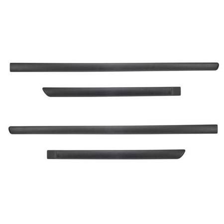 Plinte laterale negre pentru Opel Corsa C Hatchback (5 uși) - (2000-2006) - (lungimea lamelelor: 945mm; 668mm) - Rider