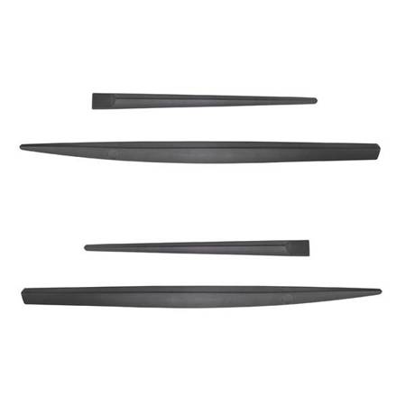 Plinte laterale negre pentru Seat Leon Hatchback (2005-2012) - Rider