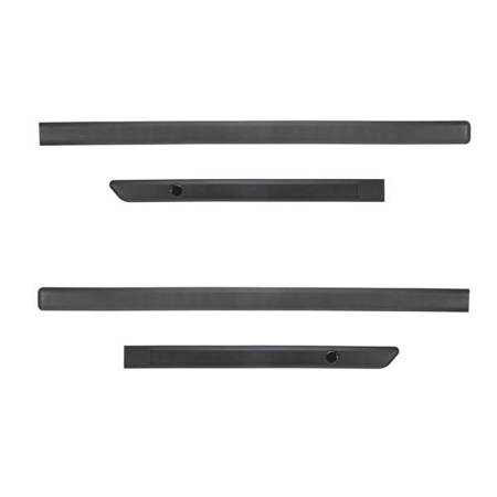 Plinte laterale negre pentru Smart Forfour Hatchback (2004-2006) - Rider