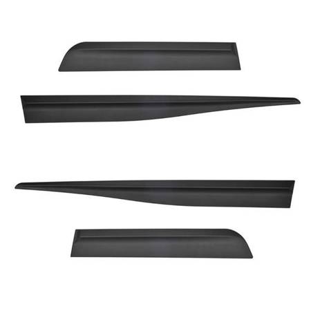 Plinte laterale negre pentru Toyota Yaris III, III FL Hatchback (5 uși) - (2011-2019) - (lungimea lamelelor: 992mm; 655mm) - Rider