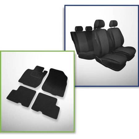 Set: covorașe din pâslă + huse cusute pe măsură pentru Dacia Duster SUV (2010-2013) – Practic