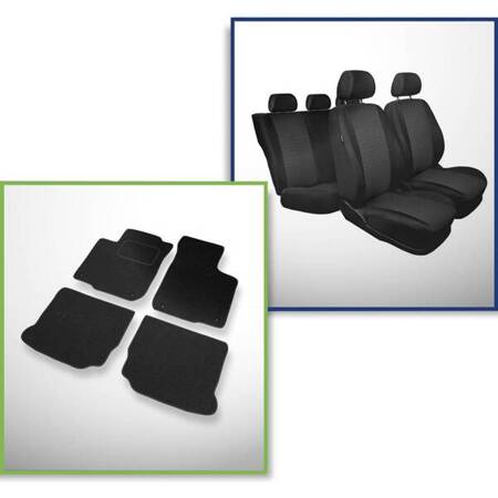 Set: covorașe din pâslă + huse cusute pe măsură pentru Volkswagen Golf IV Hatchback, Kabriolet, Variant (1997-2006) – Practic