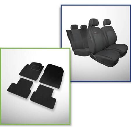 Set: covorașe din velur + huse cusute pe măsură pentru Opel Astra J Hatchback, Berlină, Sports Tourer (2009-2015) – Elegance P-3