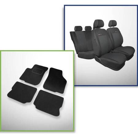 Set: covorașe din velur + huse cusute pe măsură pentru Seat Leon I Hatchback (1999-2005) – Elegance P-3