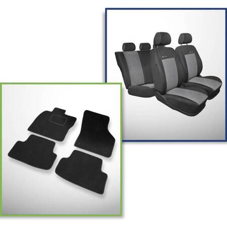 Set: covorașe din velur + huse cusute pe măsură pentru Seat Leon III Hatchback, Sportstourer (2013-2019) – Elegance P-2