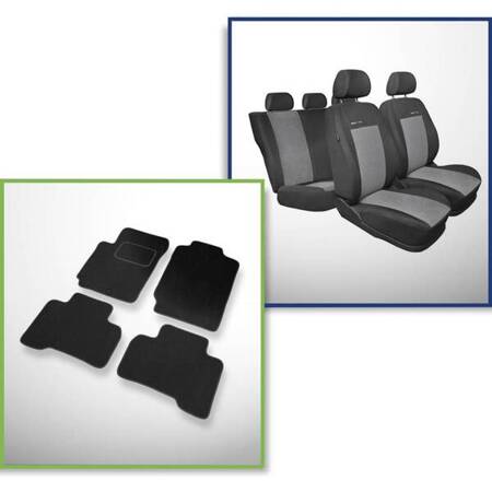 Set: covorașe din velur + huse cusute pe măsură pentru Suzuki Grand Vitara II SUV (2005-2014) – Elegance P-2