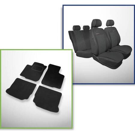 Set: covorașe din velur + huse cusute pe măsură pentru Volkswagen Golf IV Hatchback, Kabriolet, Variant (1997-2006) – Elegance P-1 - husă pentru cotieră spate