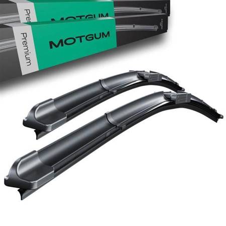 Ștergătoare auto de parbriz pentru BMW Seria 3 E90, E91 Limuzină, Touring (03.2005-08.2013) - Motgum - lamele plată Premium