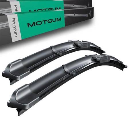 Ștergătoare auto de parbriz pentru Mini Hatch R50, R53, R56 Hatchback (06.2001-03.2012) - Motgum - lamele plată Premium