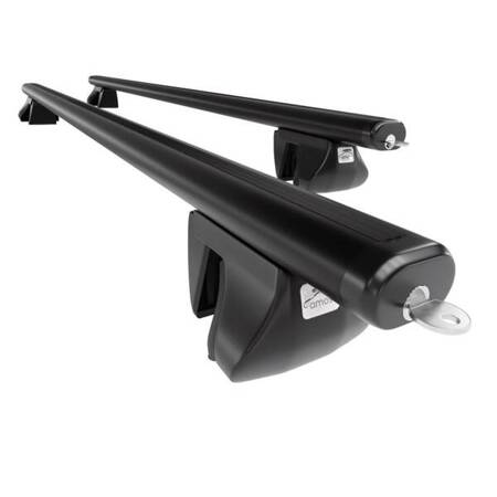 Suport auto de plafon din aluminiu pentru Alfa Romeo 159 Sportwagon (2005-2012) - negru - Amos - Alfa - Aero - Șine