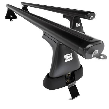 Suport auto de plafon din aluminiu pentru Ford Mondeo mk V Hatchback (2014-2022) - negru - Amos - K-T - Aero - fără elemente de montaj