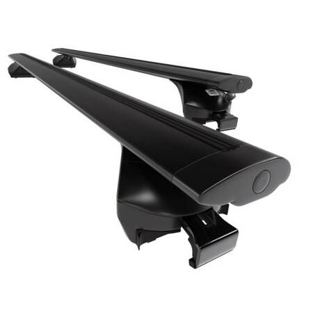 Suport auto de plafon din aluminiu pentru Peugeot 4008 SUV (2012-2016) - negru - Amos - Boss - Dynamic - șine integrate